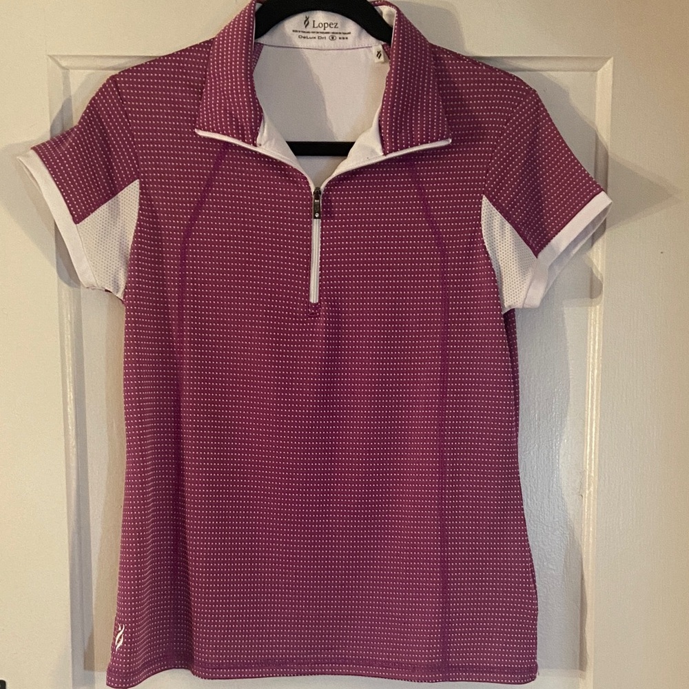 Lopez Women's Purple Short Sleeve Top